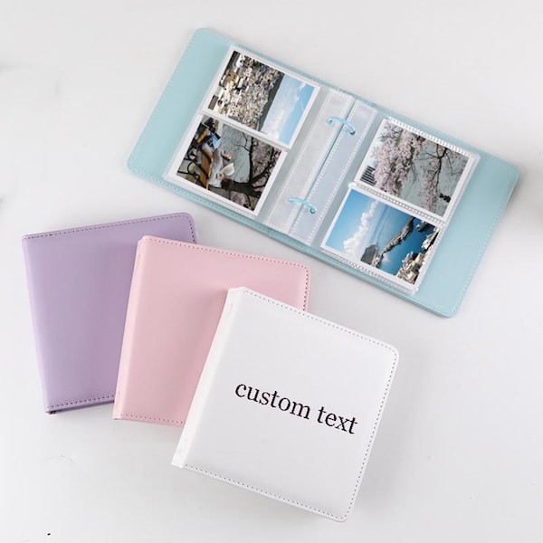 Personalized Photo Album for Instax Mini, Instant Film Album, Binder Album for 3" Photo, Hold 100 Photos