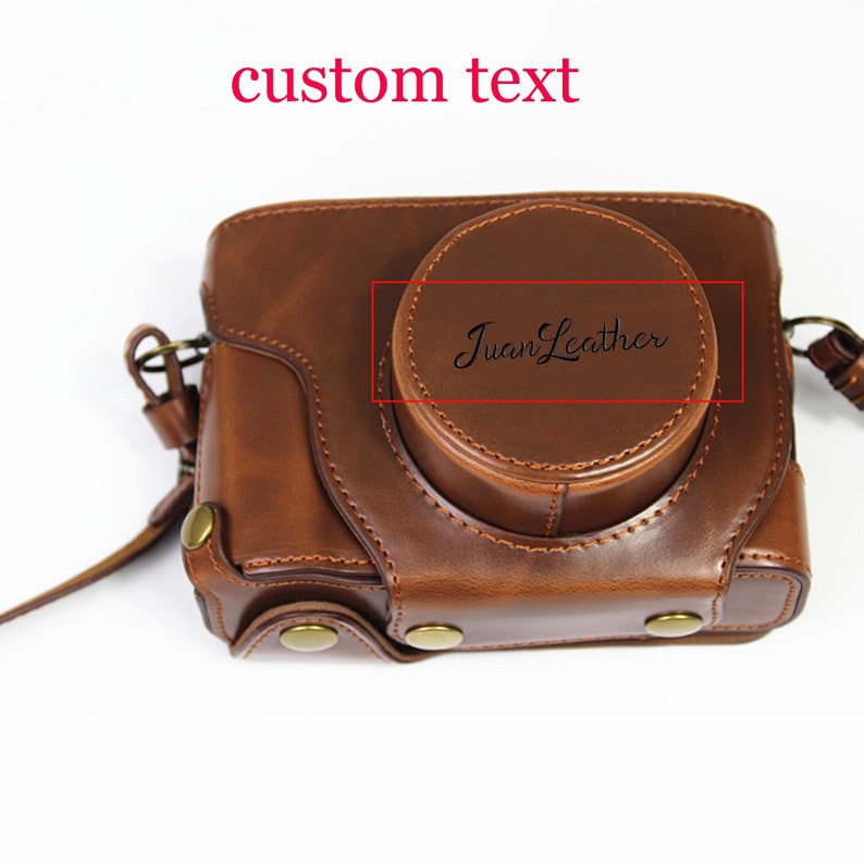 Personalized Camera Case Compatible with Fujifilm X100V, X100F Camera Protector, With Battery Case & Strap image 2