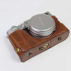 Personalized Camera Case Compatible with Fujifilm X100V, X100F Camera Protector, With Battery Case & Strap image 7
