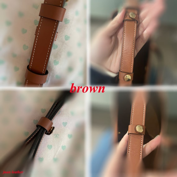 Leather Buckle to Shorten Bucket Bag Strap Handbag Strap 