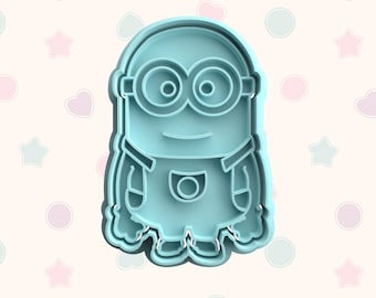 Minion Despicable Me - 4 Designs - Fondant Stamp & Cutter Embosser Set