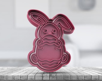 Easter Rabbit Cookie Fondant Cutter Icing Dough