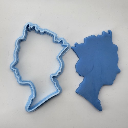 Queen Cookie Cutter Queen Elizabeth II Fondant Cutter 3D Etsy