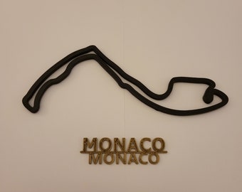 3D Monaco F1 Race Circuit Wall Art Rennbahn Motorsport 3D Druck