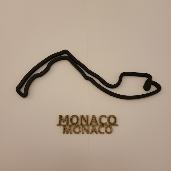 3D Monaco F1 Race Circuit Wall Art Race Track Motorsport 3D Print