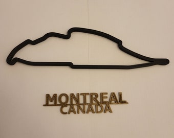 3D Canadian (Montreal) F1 Race Circuit Wall Art Race Track Motorsport 3D Print