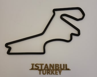 3D Turkish (Istanbul) F1 Race Circuit Wall Art Race Track Motorsport 3D Print