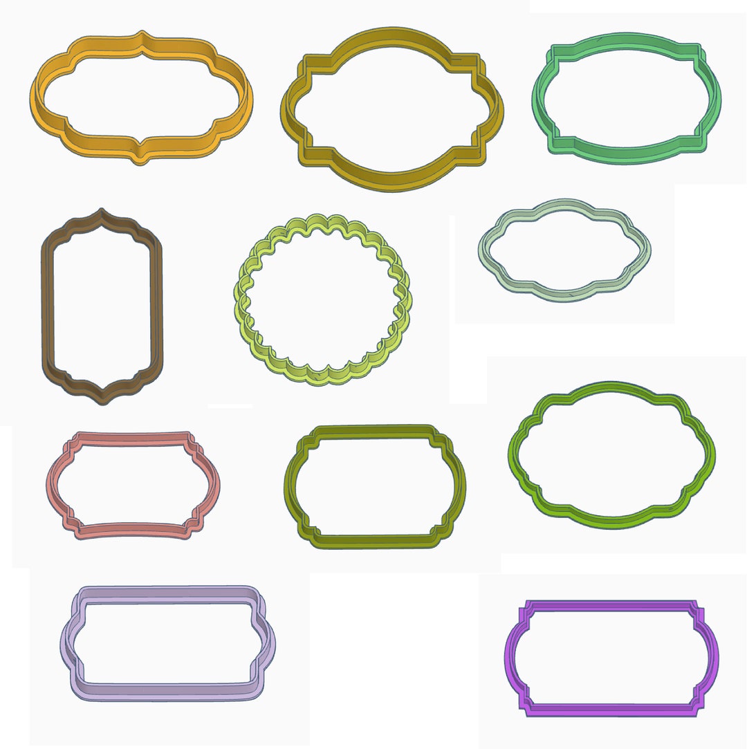 Fondant Icing Cookie Dough Cutter Shapes 17 Different Designs Etsy