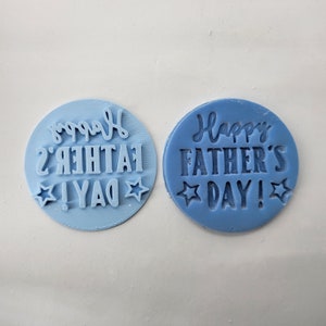 Timbro per goffratura per fondente Happy Father's Day