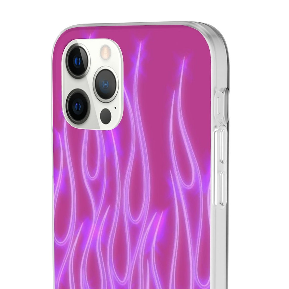 Y2K Pink Flames Phone Case Aesthetic Indie Girl Phone Case Etsy