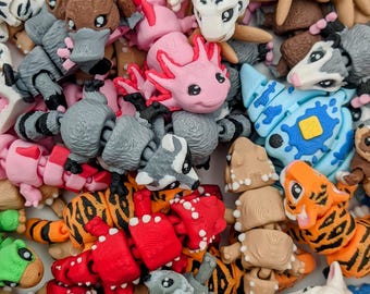 Detailed Pocket Pets - 3D Printed Articulating Mini Fidget Animals