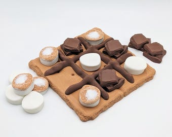 S'mores Tic Tac Toe Decorative Set