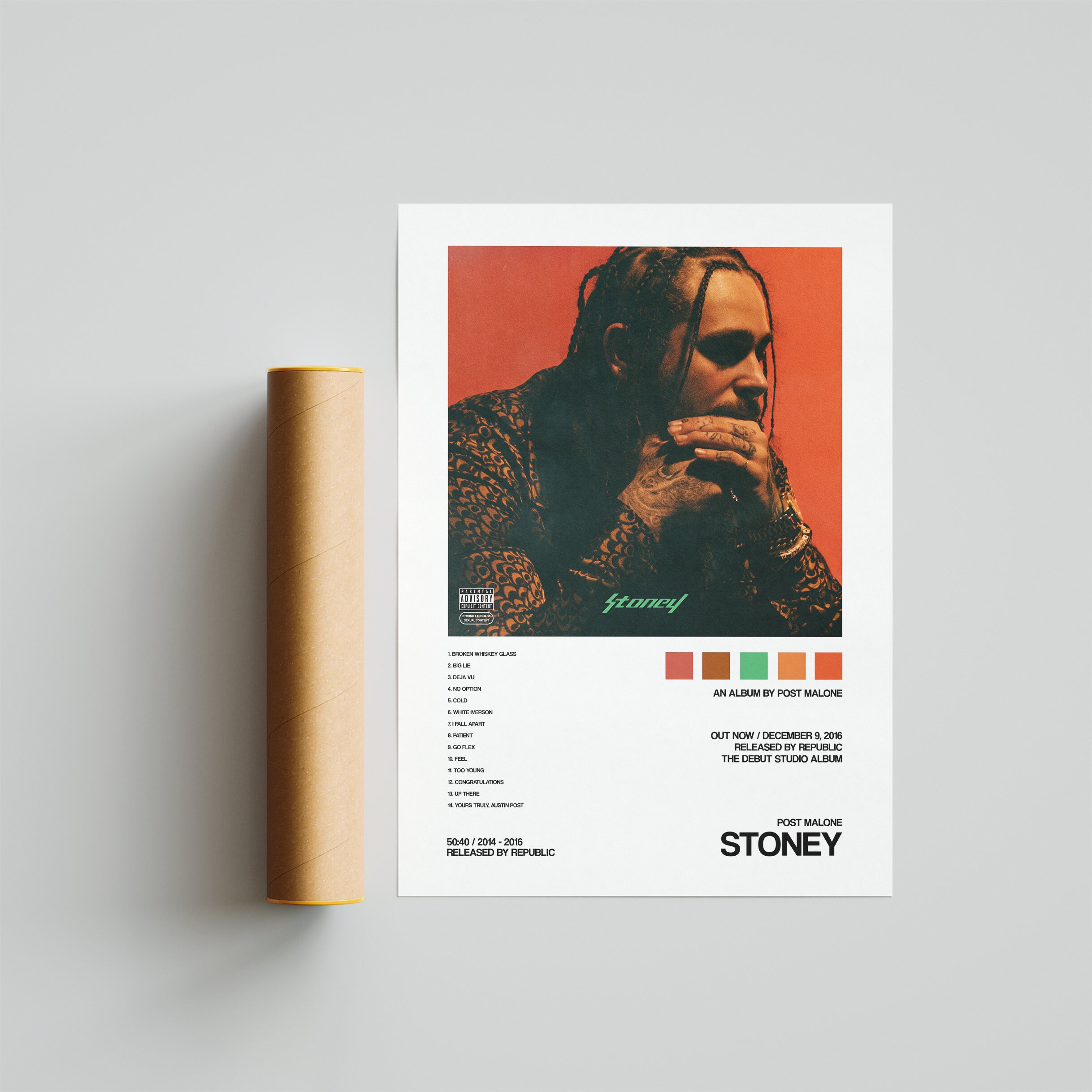 Post Malone poster Post Malone Stoney Album Cover poster | Etsy