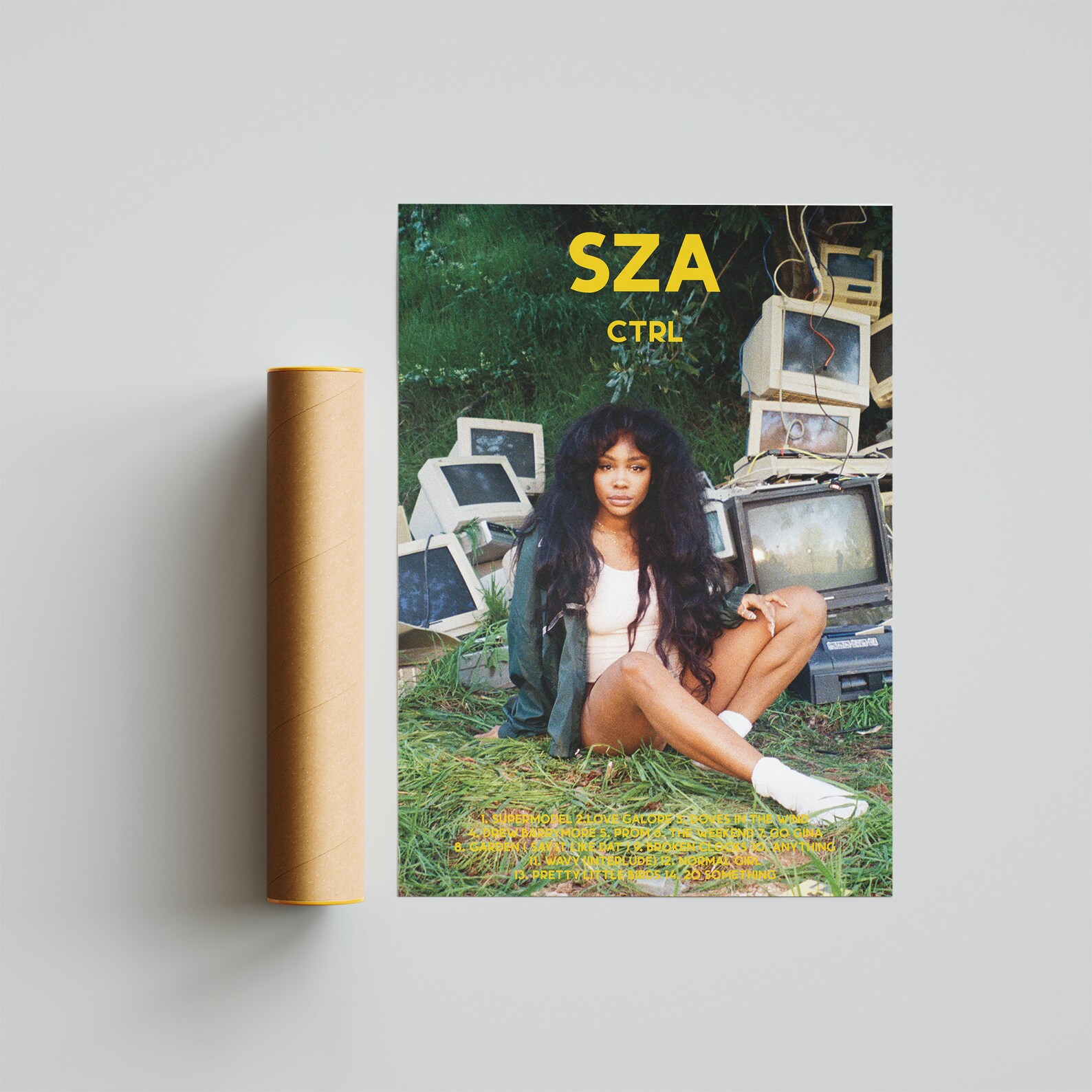 SZA poster Sza CTRL Album Cover poster album cover | Etsy