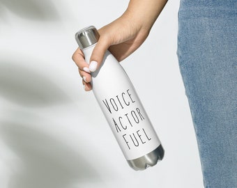 Voice Actor Stainless Steel Water Bottle | VO | Voice over | vocal | actress | artist | recording | booth | podcast | gift