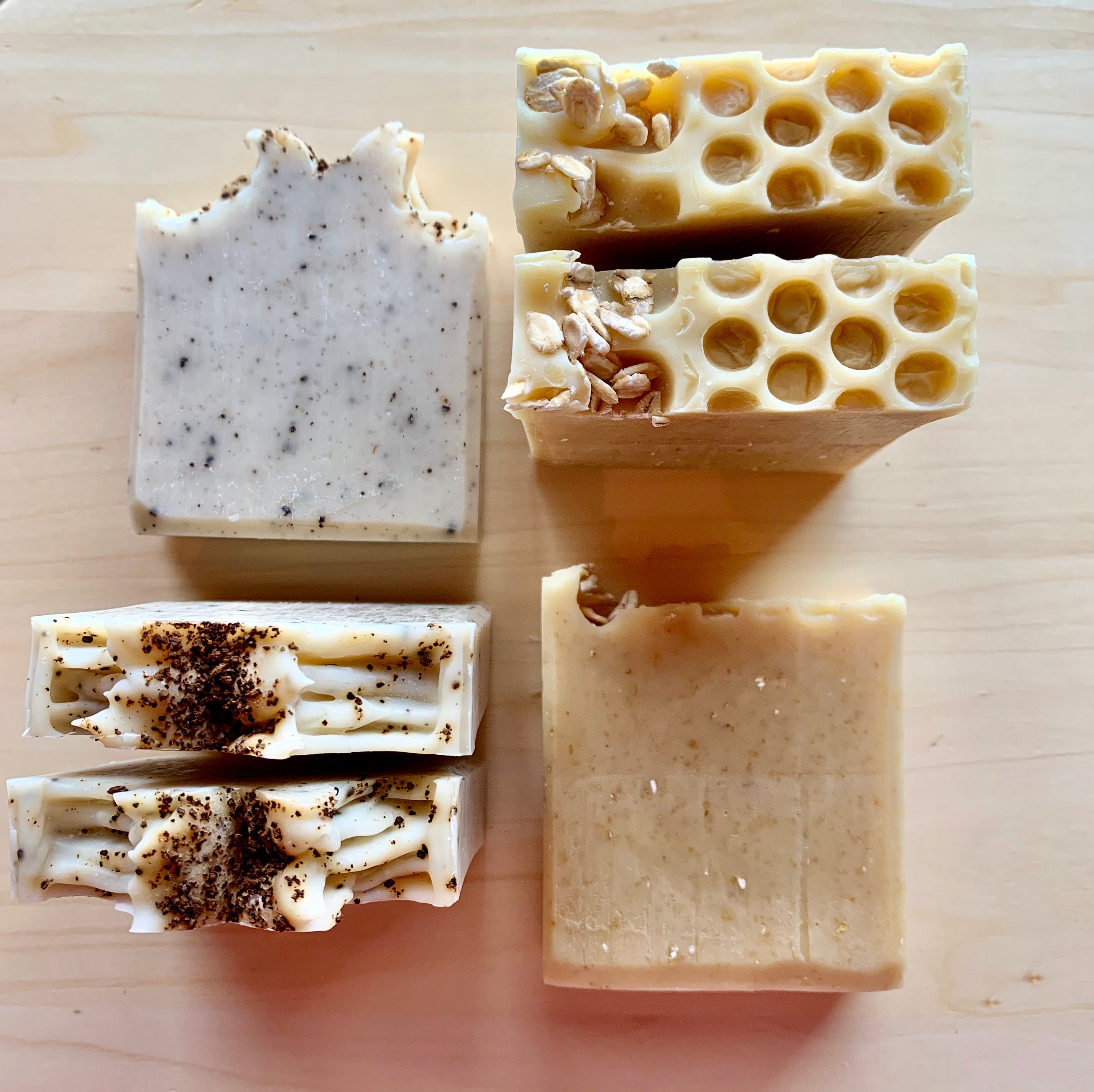 Todo miel natural &café jabón de barra hecho a mano baño