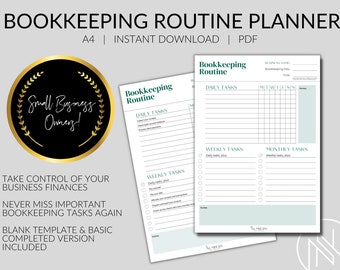 Bookkeeping Printables - Etsy