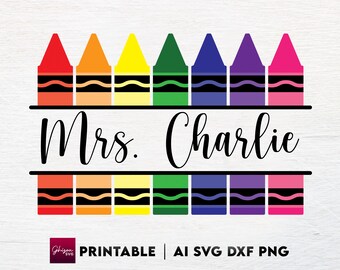 Download Crayon Monogram Svg Etsy
