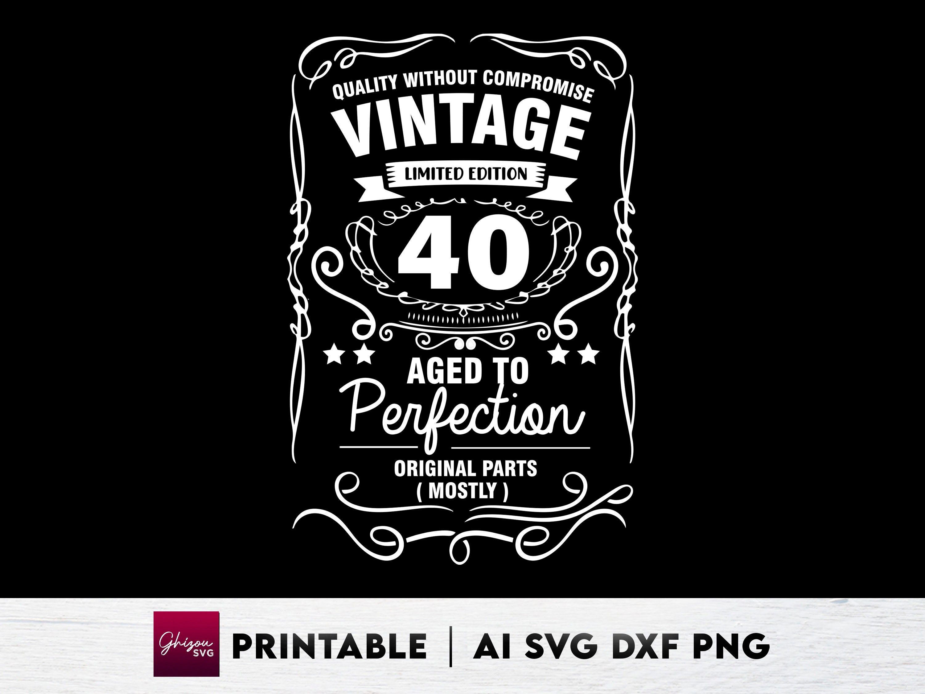 40th Birthday Saying SVG