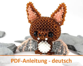 Beaded animal instructions bat - PDF file German