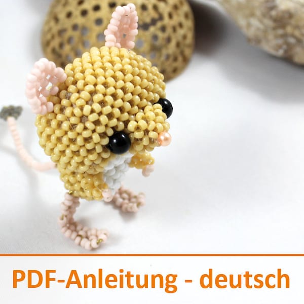 Instructions pour animaux perlés gerbille - Fichier PDF en allemand