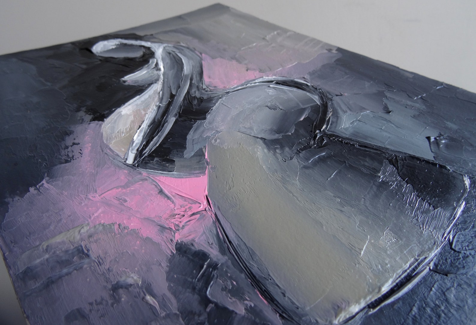 Pregnancy Art Original Painting Figure Oil Woman With Child Etsy UK