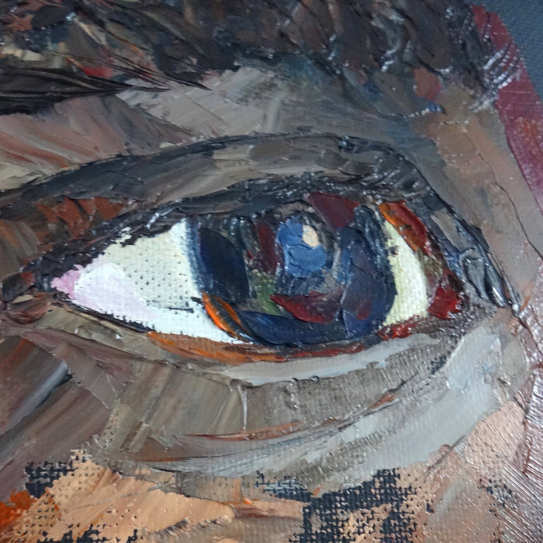Eye painting Original oil Art eye optometry Eyeball wall art Etsy