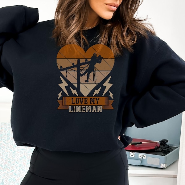 Linewife Shirt for Line Wife, Linemans Wife Sweatshirt, Lineman gift for Lineman's Wife, Lineman, Secret Sister Gift, Love My Lineman Shirt