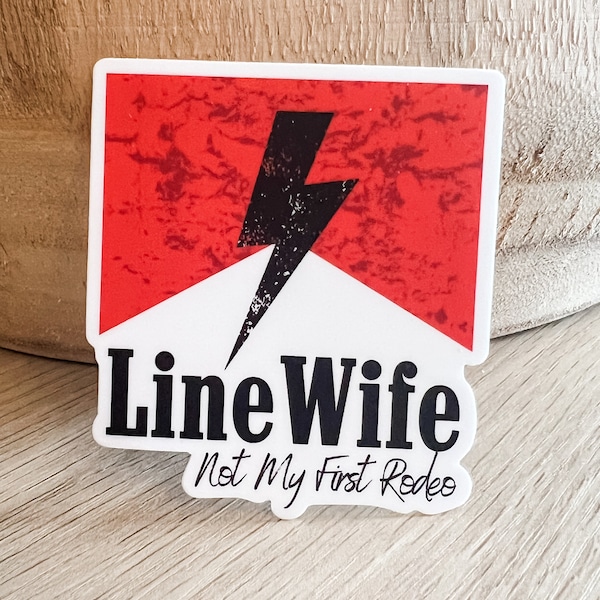 Line Wife, LineWife Sticker, Funny Lineman Gifts, Hard Hat Sticker, Lineman, Linemans Wife, Lineman Sticker