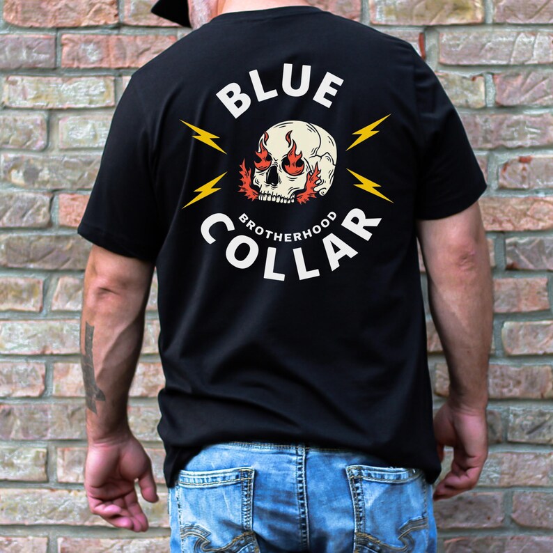Blue Collar Work Shirts for Men Lineman, Welder, Electrician Gifts Etsy