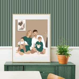 Digital Custom Illustration | Realistic & detailed | Child | Family | Baby | Birthday | Birth