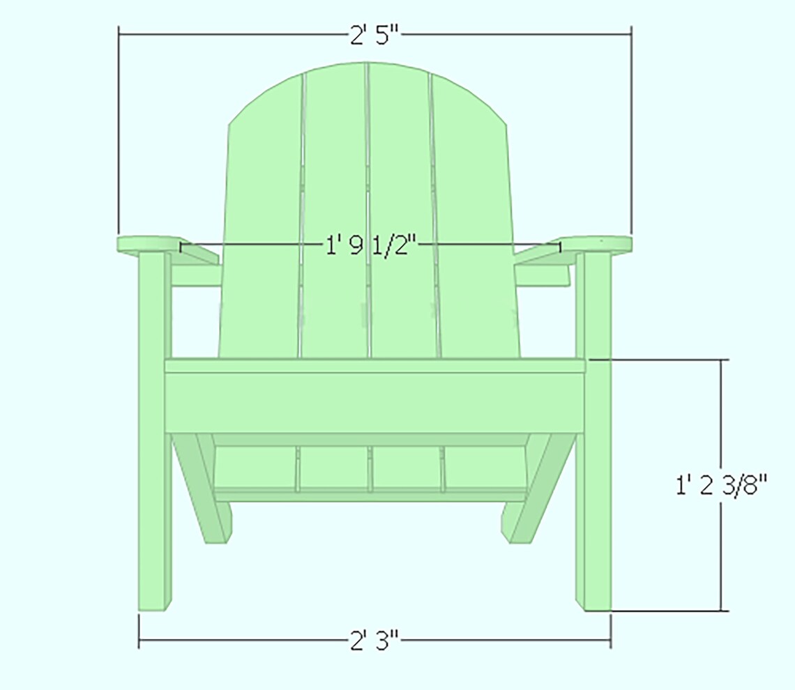 Adirondack / Muskoka Chair Plan Etsy