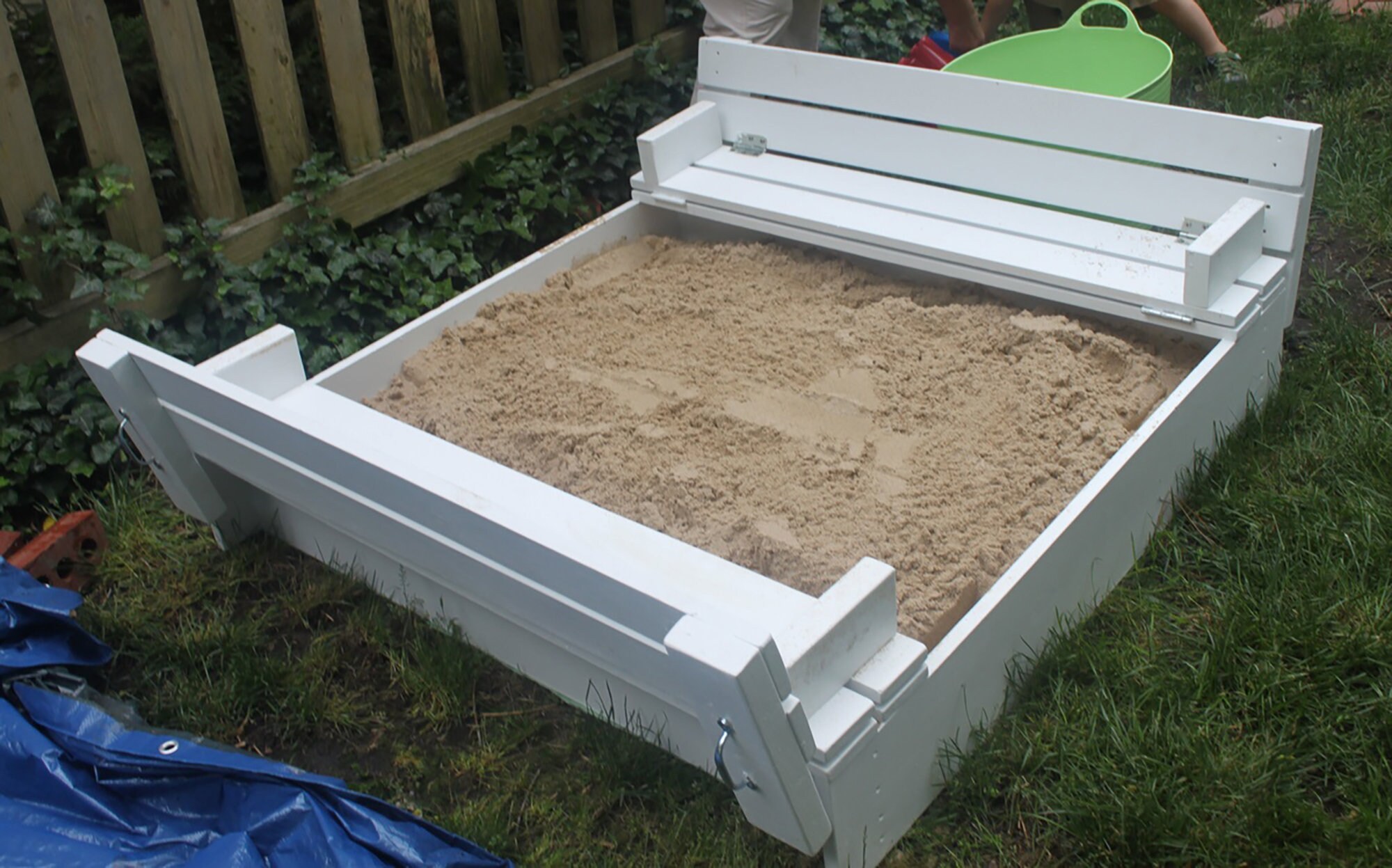 Sand Box with BuiltIn Seats Etsy
