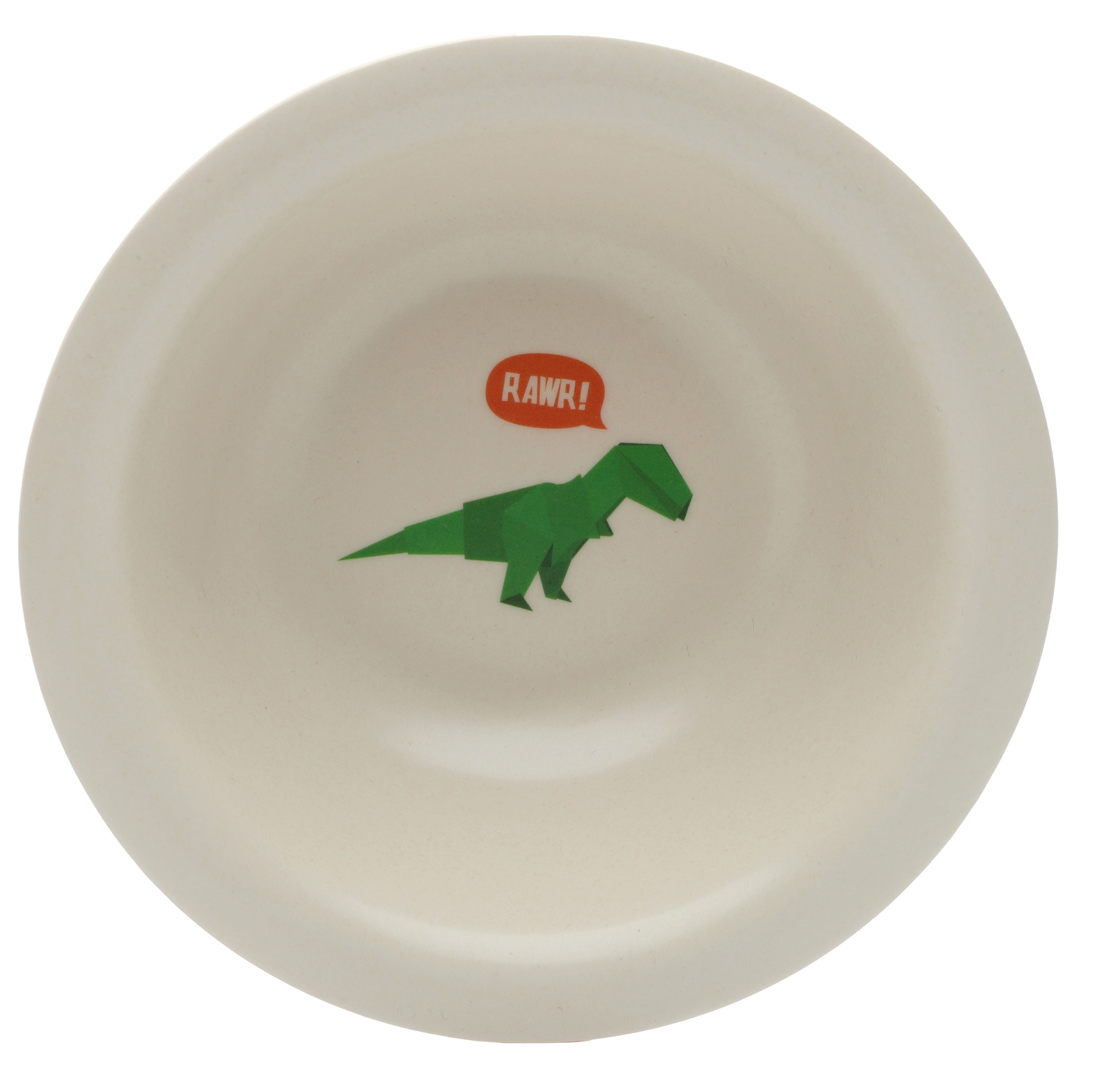 Dinosaur Plate And Bowl Bamboo Children's Dinner Set Etsy