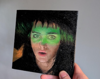 Winona Ryder as Lydia Deetz Oil Portrait, Beetlejuice (15x15cm)