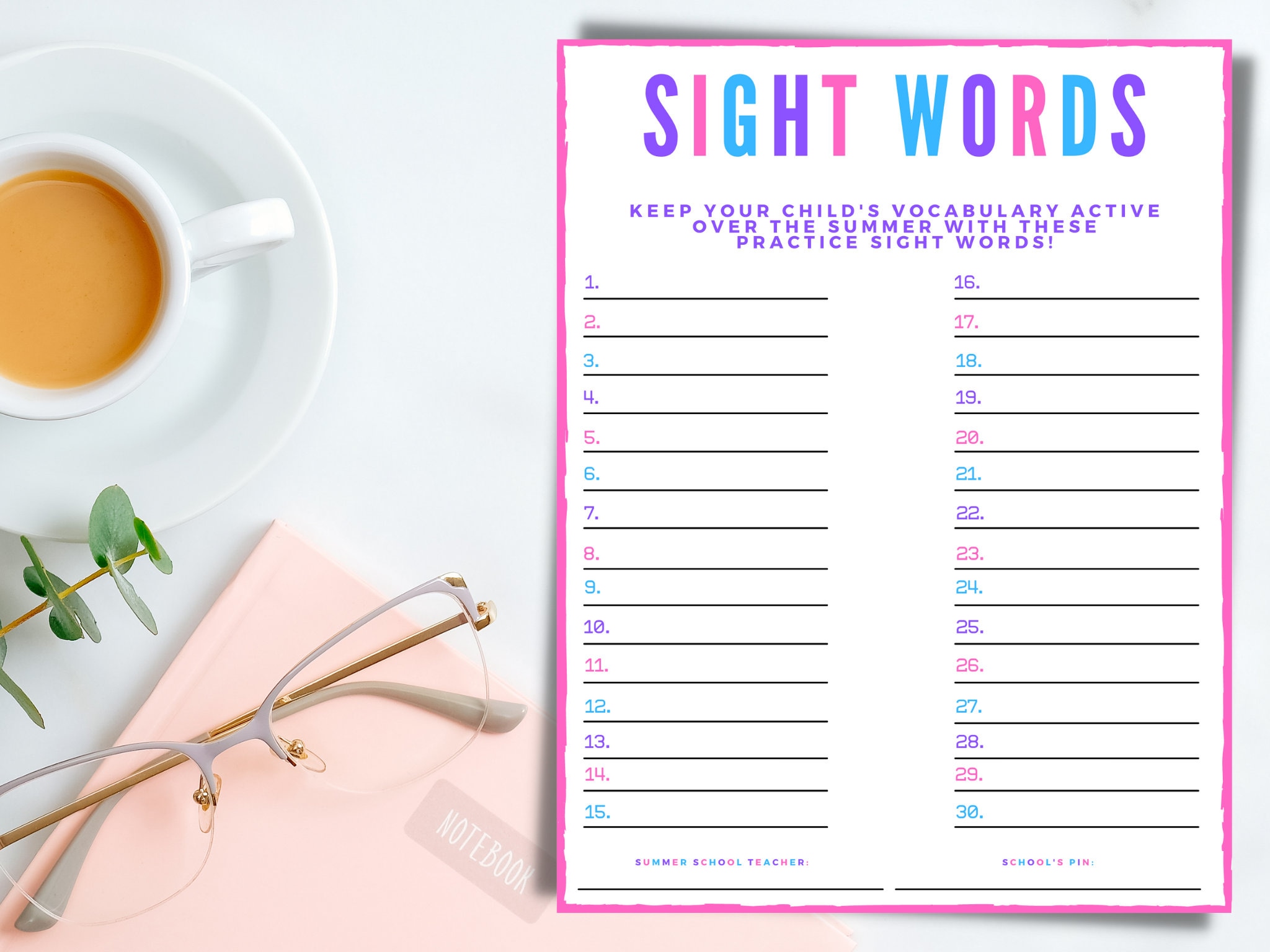 Crypto Seed Phrase Form Disguised as Sight Words for School - Printable  Form to Store Your Cryptocurrency Seed Phrase Discreetly - Etsy