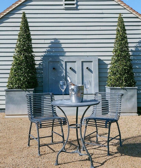 Traditional Arras Style Garden Furniture Set Elegant Bistro Set With 2 Chairs 1 Table Etsy