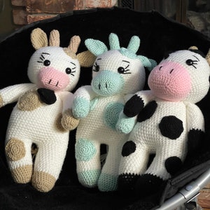 Handmade crochet cowsvacas hechas a mano