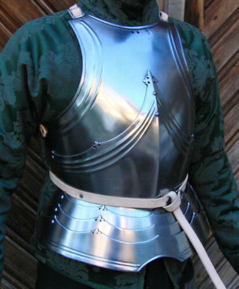 18GA Steel Medieval Upper Body Gothic Armor Breastplate/ - Etsy