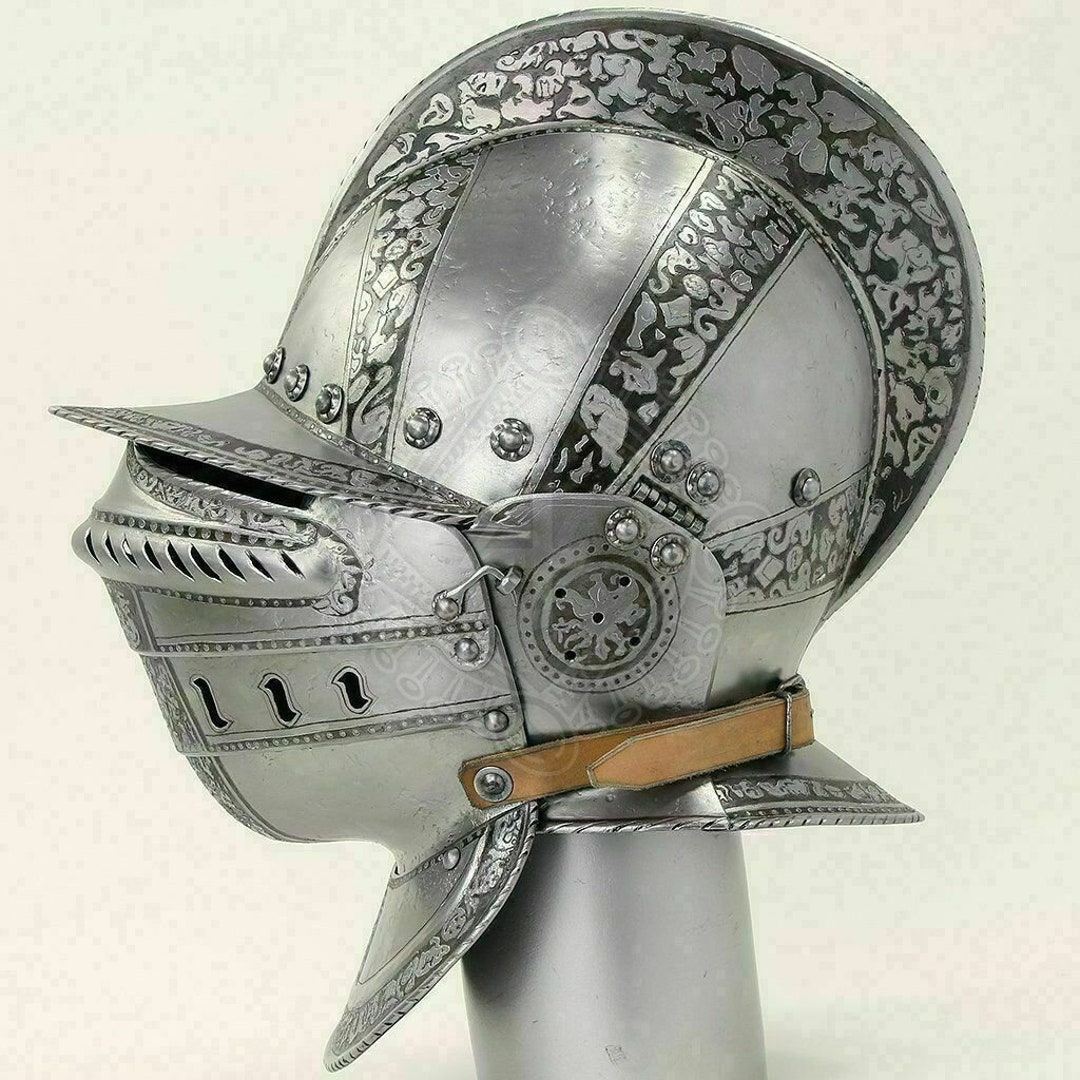 1490 Italian European Closed Helmet Burgeoned Rescind Museum Etsy