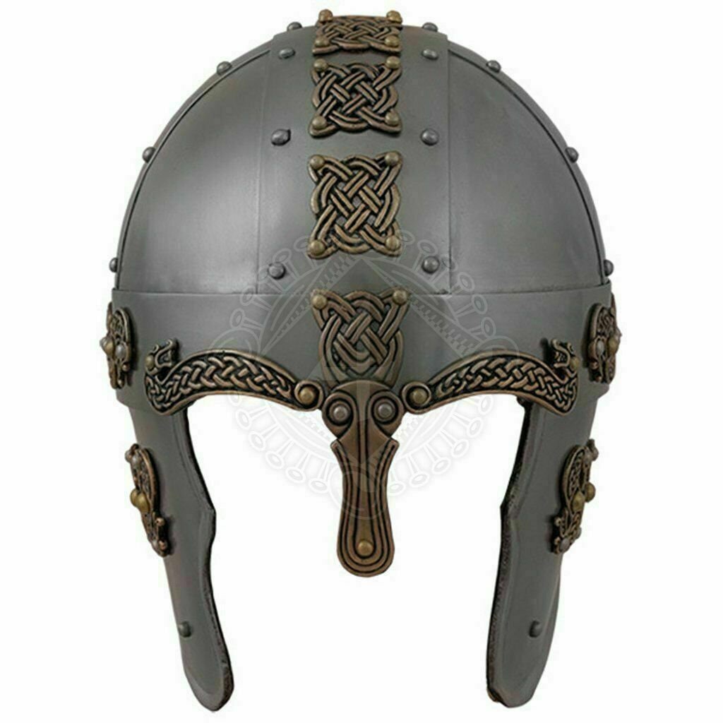 18GA Steel Medieval Viking Helmet Norman Nasal Helmet Free Leather Liner Y204 