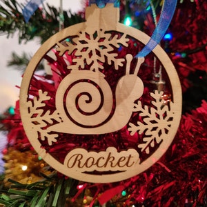 Ornamento di Natale della lumaca / Decorazione dell&#39;albero di Natale / Palline di Natale della lumaca