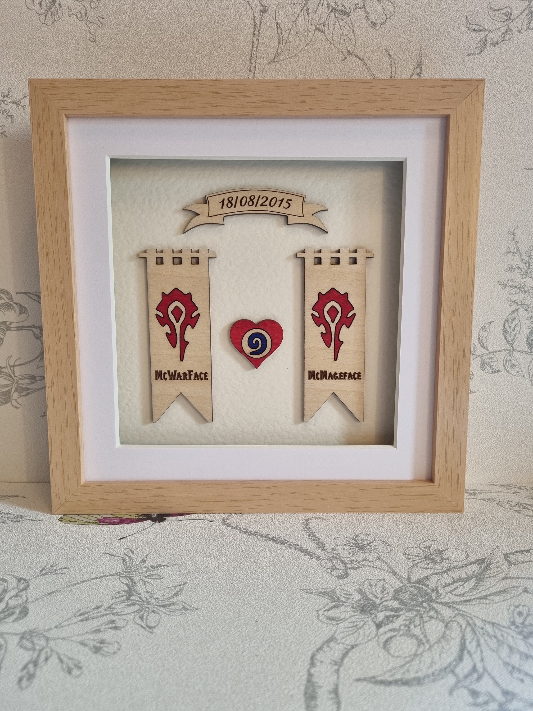 World of Warcraft Personalised Frame (in Colour) - World of Warcraft  Couples - WOW Valentines - Personalised WOW Gift - Etsy
