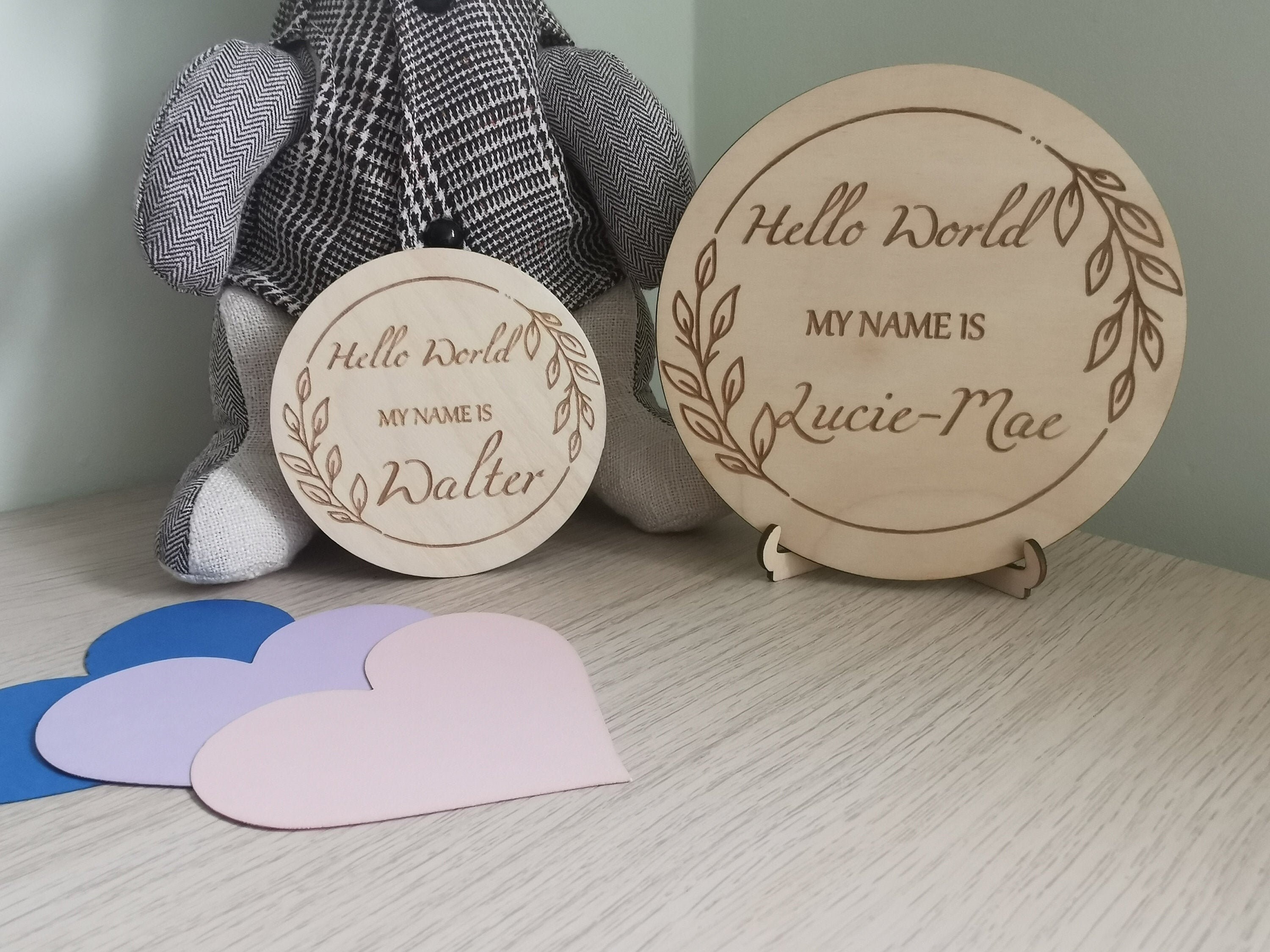 Personalised Birth Announcement Plaque New Baby Sign Baby Etsy