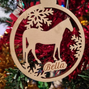 Horse Christmas Ornament | Christmas Tree Decoration | Horse Christmas Baubles