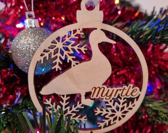 Duck Christmas Ornament | Christmas Tree Decoration | Duck Christmas Baubles