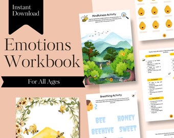 Paquete de hojas de trabajo para el manejo de las emociones / Terapia cognitivo conductual para niños y adultos (descarga digital)