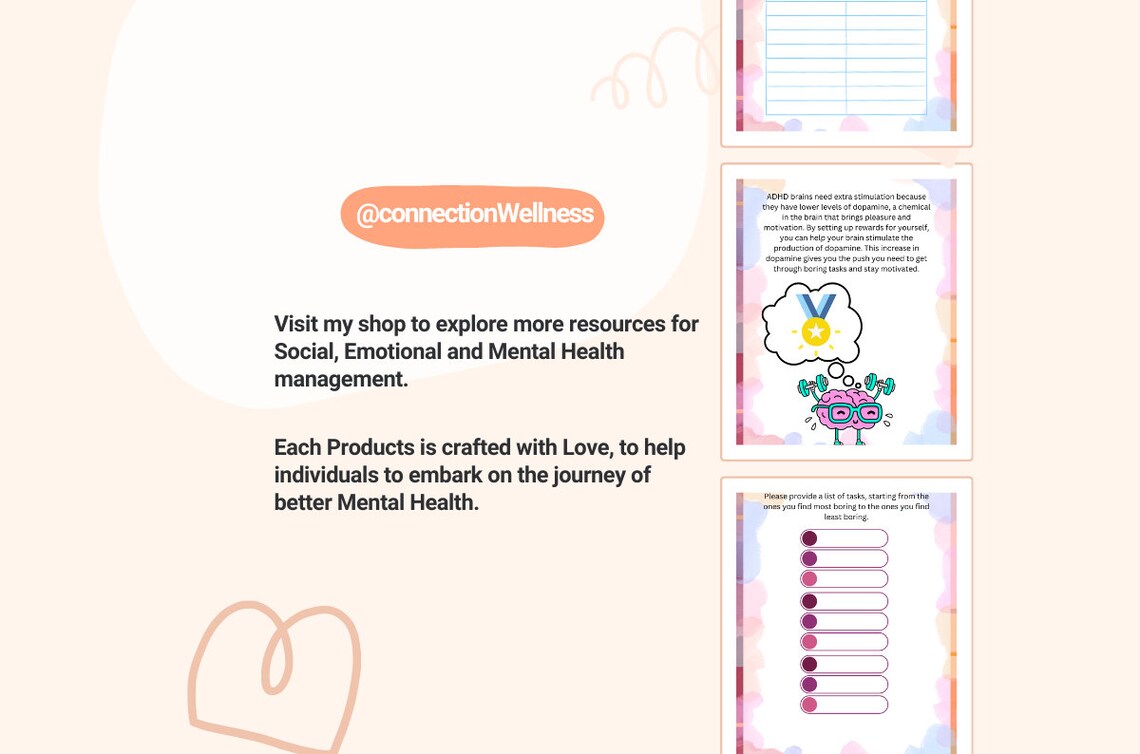 ADHD Worksheet Printable Therapist Aid for ADHD Activity Worksheets