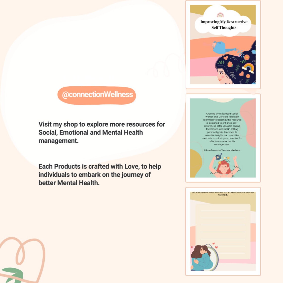 Self-help Printable Mentality Health Cbt Office Decor Therapist Aid ...