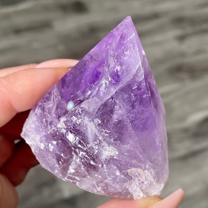 Lavender Amethyst Crystal Point, Top Polish Amethyst Point, Self-Standing Amethyst